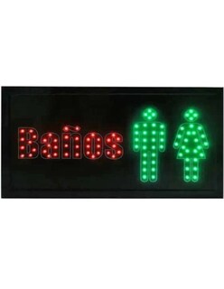 Foto 1 | Letrero LED Luminoso Master Baños Ml-let-banos