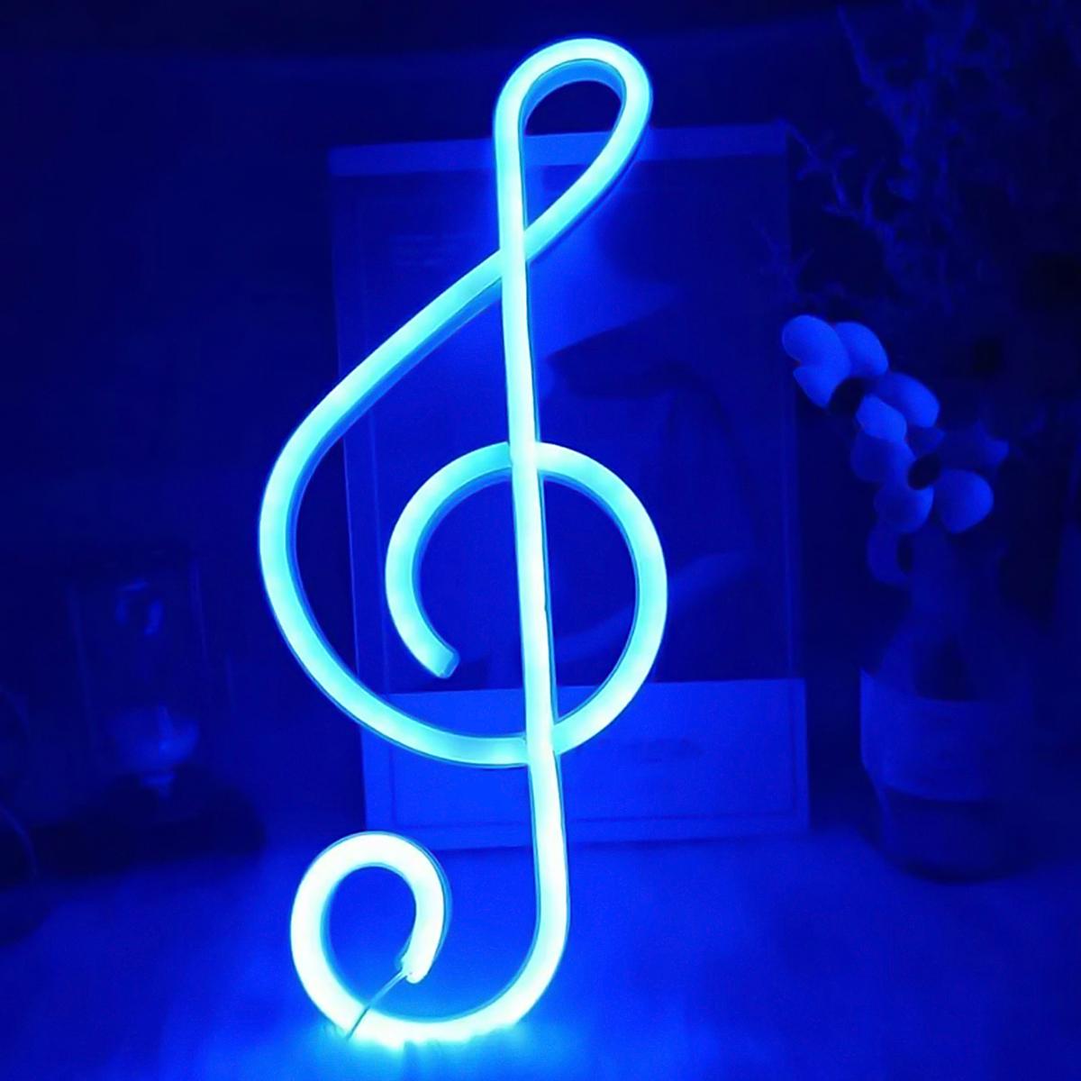 Foto 4 pulgar | Decoración Led Diseño Musical  Ventdepot Mxmof-002 2 Piezas Azul