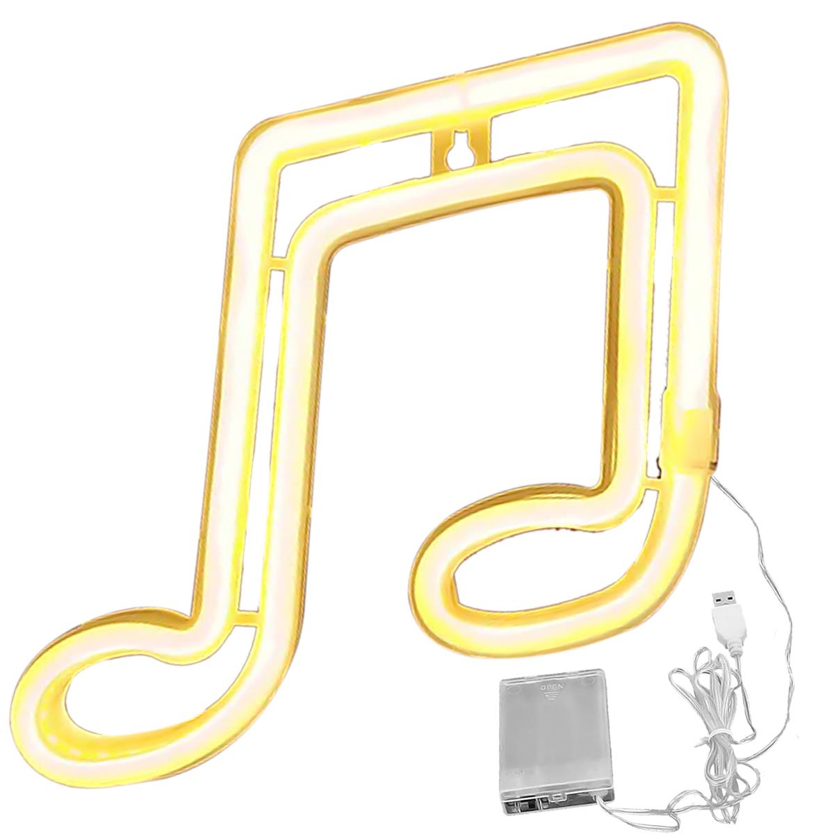 Nota Musical Led Ventdepot Mxmlf-001 1 Pieza Amarillo