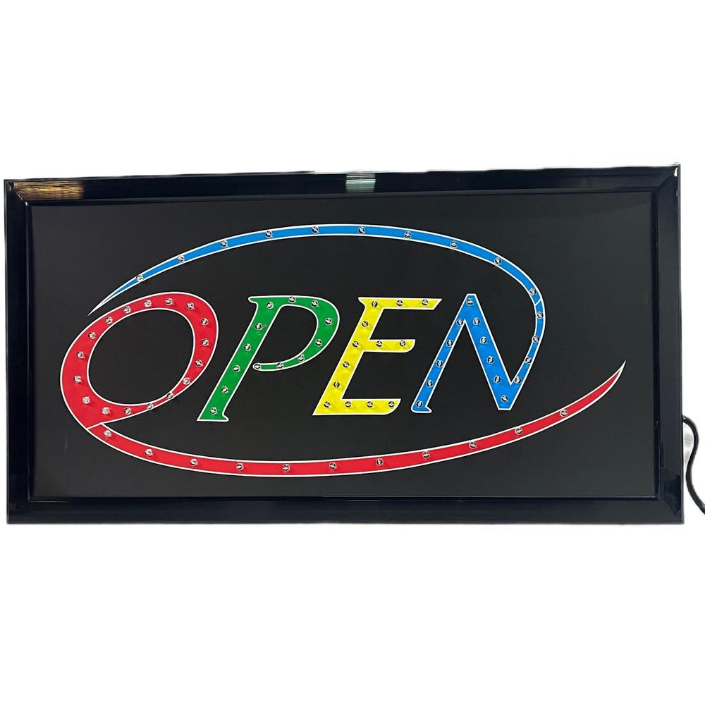 Anuncio Luminoso Vintage Leds Open