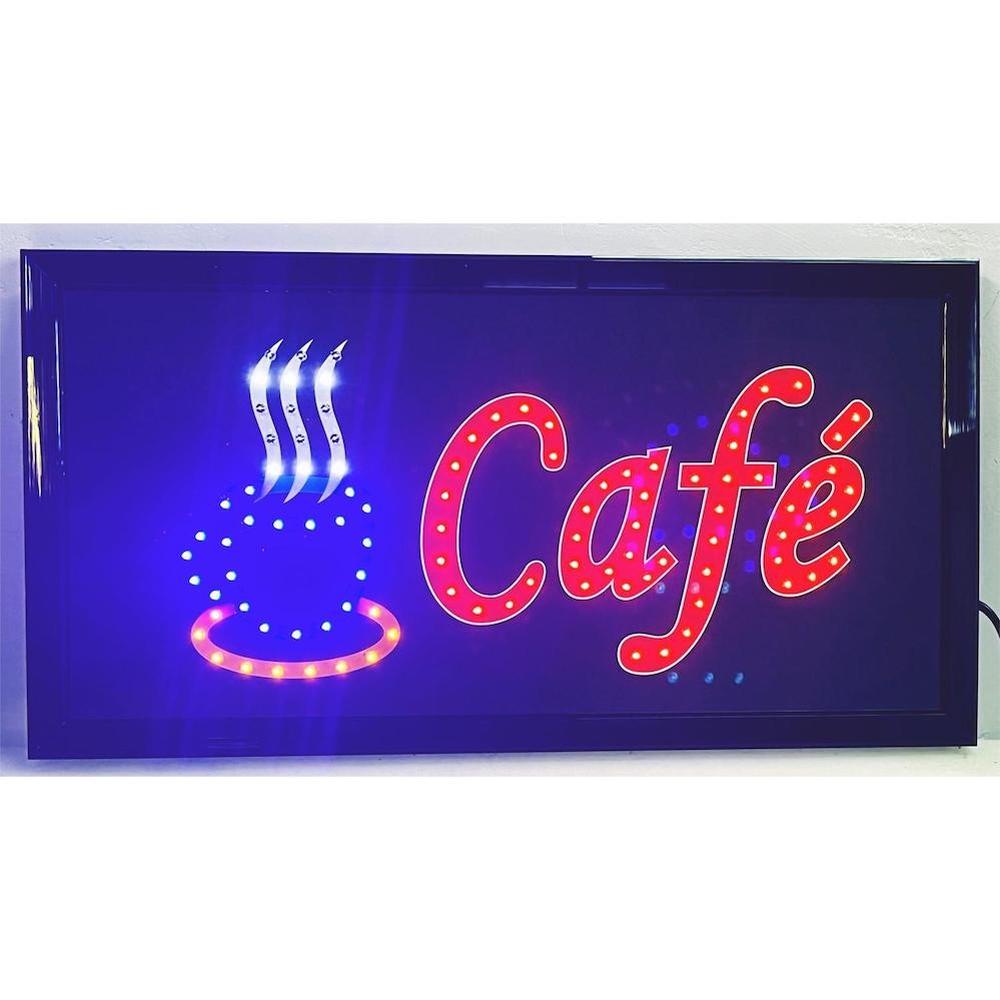 Foto 3 pulgar | Anuncio Luminoso Vintage Leds Café