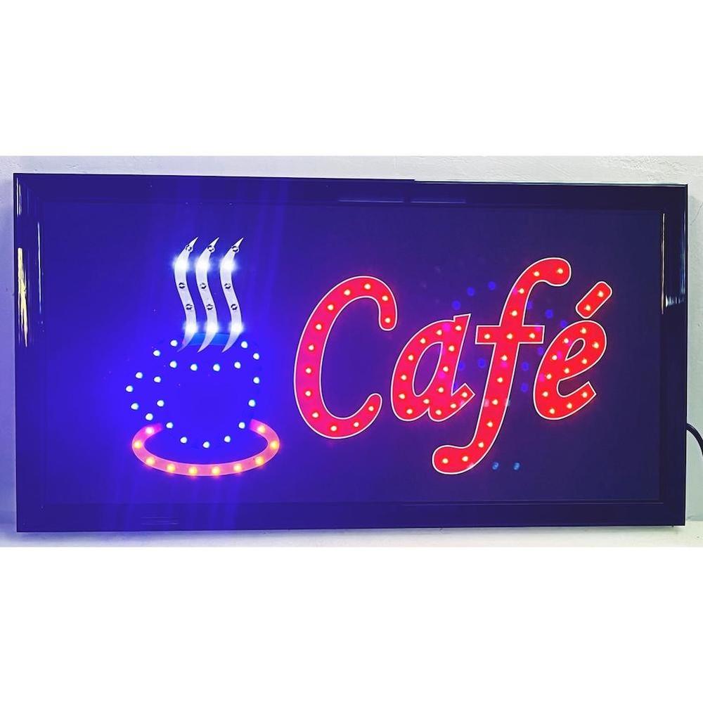 Foto 4 pulgar | Anuncio Luminoso Vintage Leds Café