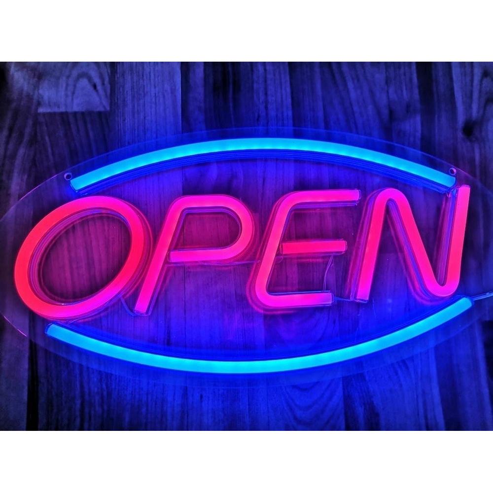Foto 4 pulgar | Anuncio Open Luminoso Led Tipo Neon