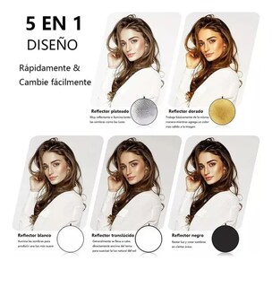 Foto 2 | Reflector Xtellar Profesional 5 En 1 Para Fotografía, Iluminación Y Retratos De 60 Cm