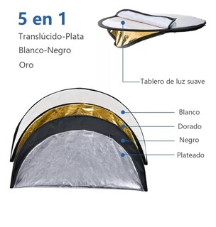 Foto 3 | Reflector Xtellar Profesional 5 En 1 Para Fotografía, Iluminación Y Retratos De 60 Cm