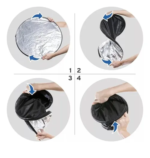 Foto 4 | Reflector Xtellar Profesional 5 En 1 Para Fotografía, Iluminación Y Retratos De 60 Cm