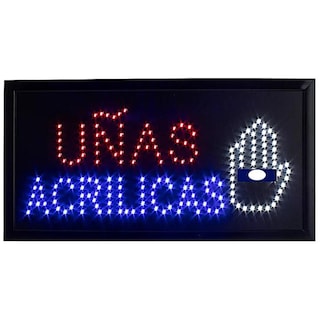 Foto 1 | Anuncio Luminoso Vintage Led Uñas Acrilicas