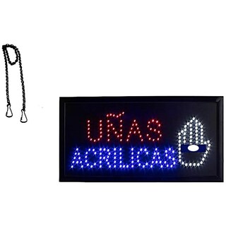 Foto 2 | Anuncio Luminoso Vintage Led Uñas Acrilicas