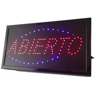 Foto 2 | Anuncio Luminoso Vintage Led Abierto