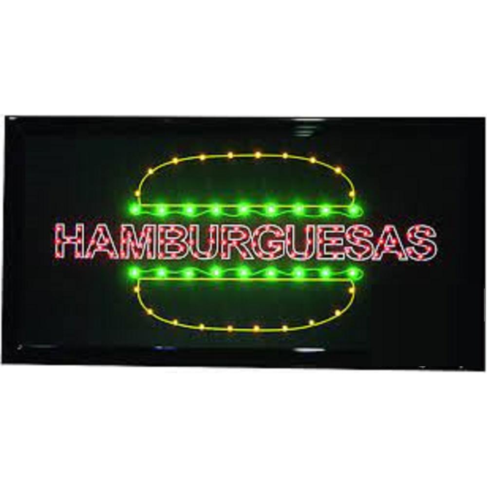 Foto 2 pulgar | Anuncio Luminoso Vintage Led Hamburguesas