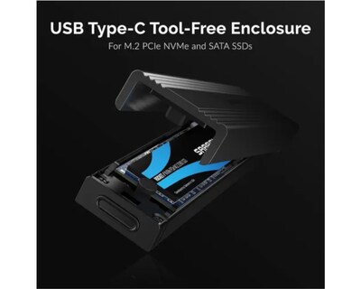 Foto 2 | Case Gabinete Disco Duro Sabrent Ssd M.2 Pcie Nvme y Sata