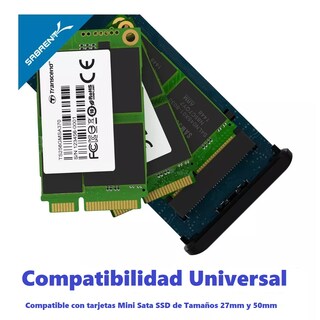 Foto 2 | Gabinete para Disco Duro Sabrent EC-UKMS color Negro USB 3.0 mSATA