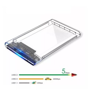 Foto 3 | Carcasa para Disco Duro Belug color Transparente 2.5 Pulgadas USB 3.0