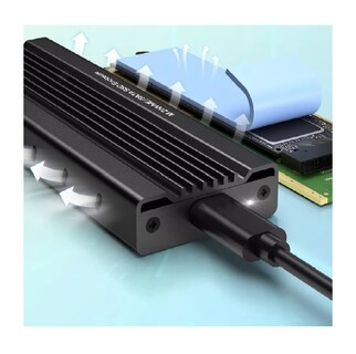 Foto 4 | Adaptador de Gabinete BELUG USB C SSD USB 3.1 Gen 2 10gbp Negro