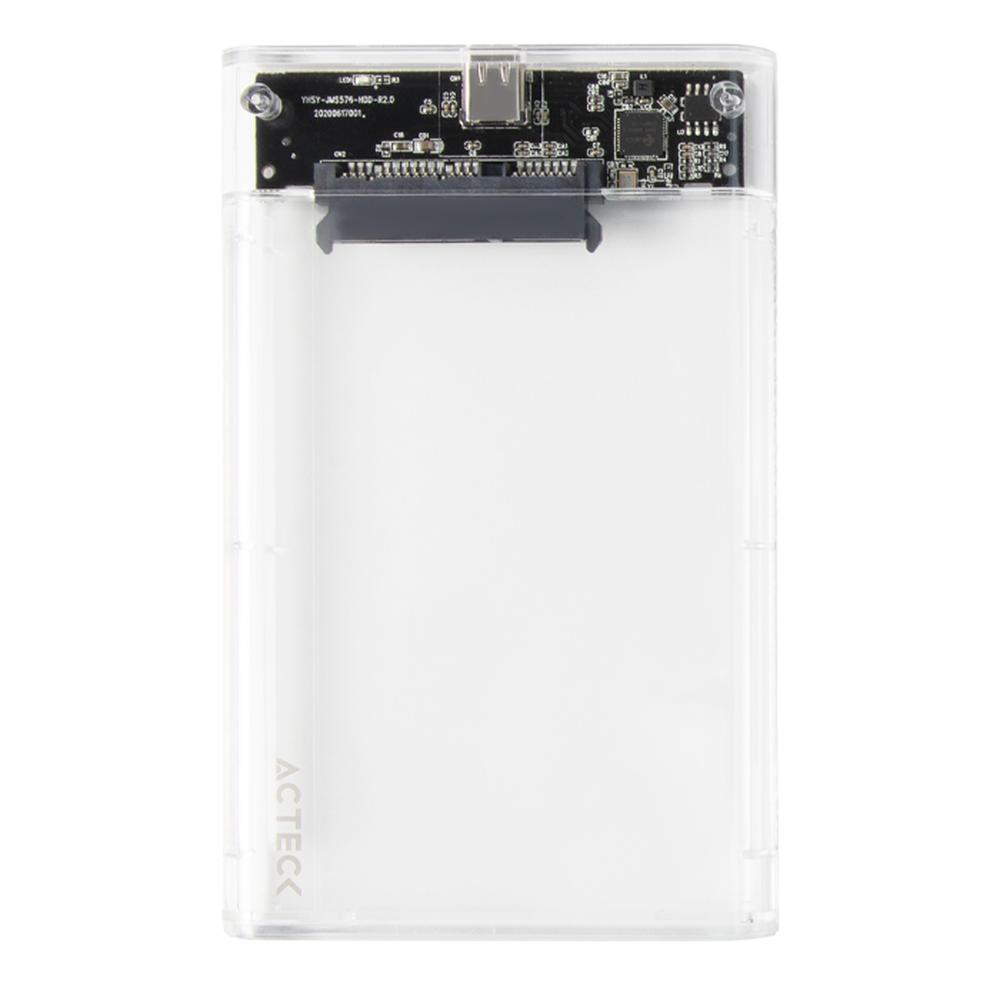 Foto 2 pulgar | Case Enclosure Acteck Armor Clear Hc440 5 Gbps Sata 2.5 Usb-c Blanco Ac-934695