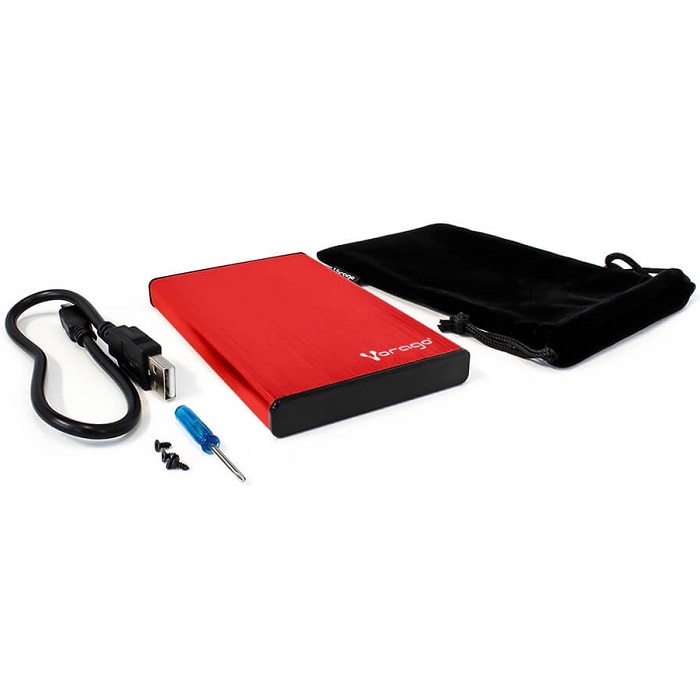 Foto 5 pulgar | Enclosure para Disco Duro 2.5 Vorago Hdd-102-rd Sata A Usb 2.0 Rojo Ac-475885-3
