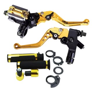 Foto 1 | Palancas De Manillar Embrague Y Freno Universales Para Moto 22mm Dorado