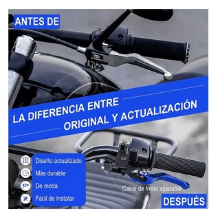 Foto 3 | Palancas De Embrague Y Freno Universales 22mm Aluminio Azul