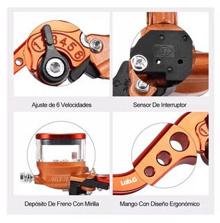 Foto 2 | Kit De Embrague Hidráulico Lab.g De 22 Mm De Freno Para Moto Naranja