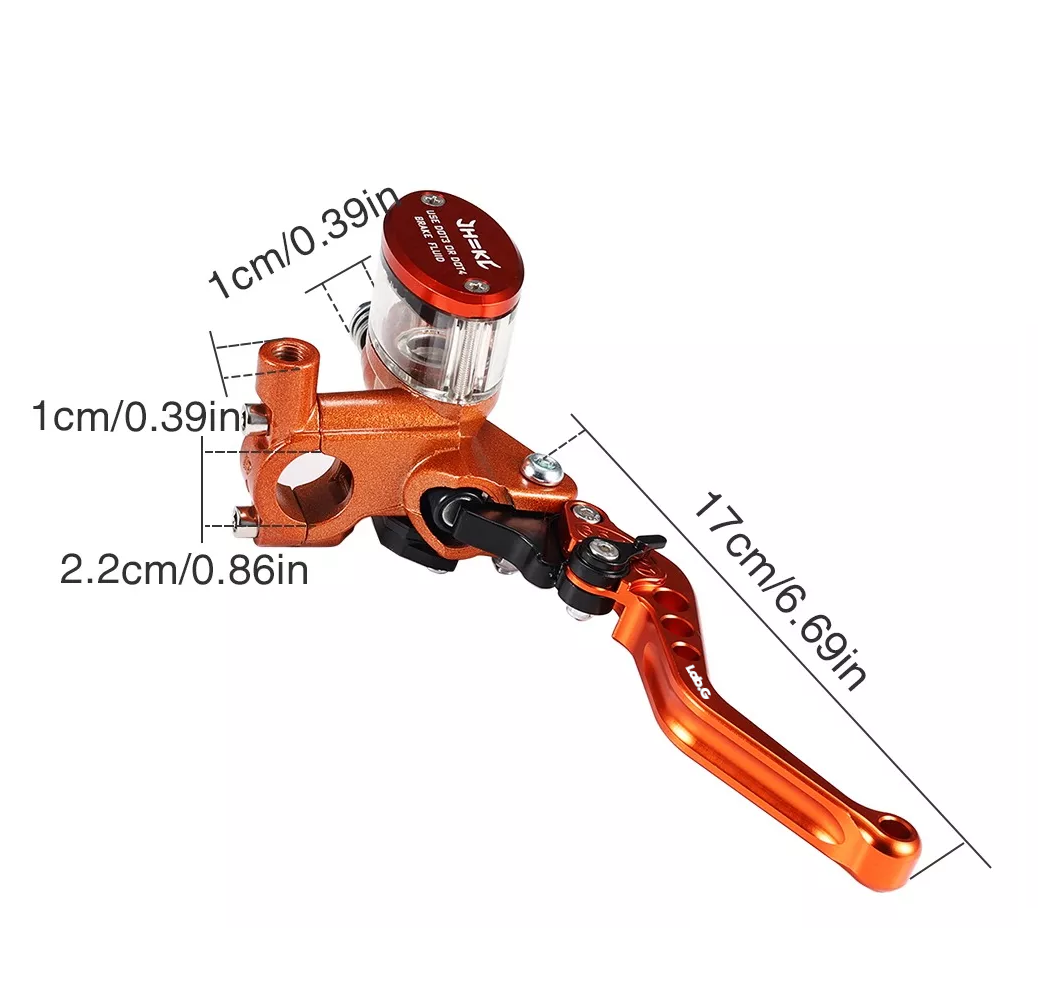 Foto 4 | Kit De Embrague Hidráulico Lab.g De 22 Mm De Freno Para Moto Naranja