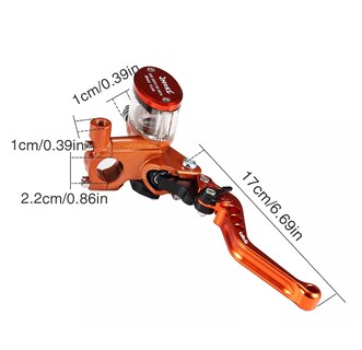 Foto 4 | Kit De Embrague Hidráulico Lab.g De 22 Mm De Freno Para Moto Naranja
