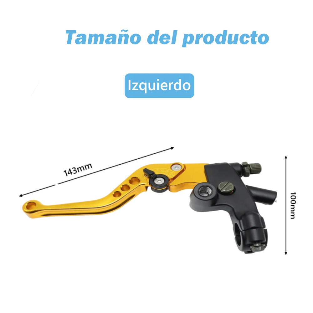 Foto 4 pulgar | Palancas De Embrague Belug  Y Freno Universales 22mm Bomba De Freno Amarillo Dorado