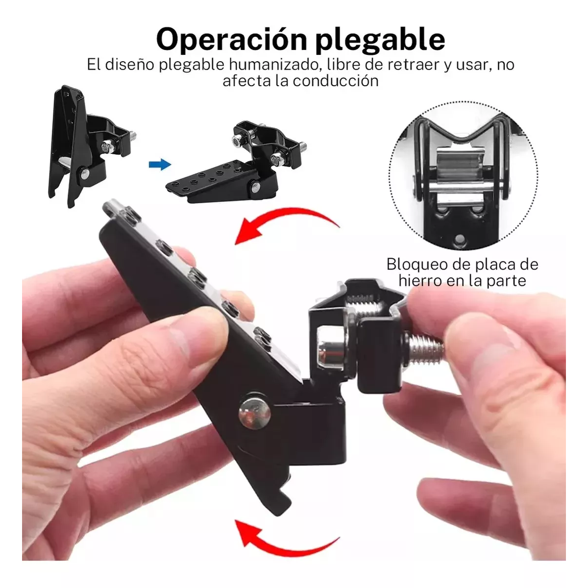 Foto 4 pulgar | Pedal Metálico Plegable Universal Eo Safe Imports Esi-16839 Negro