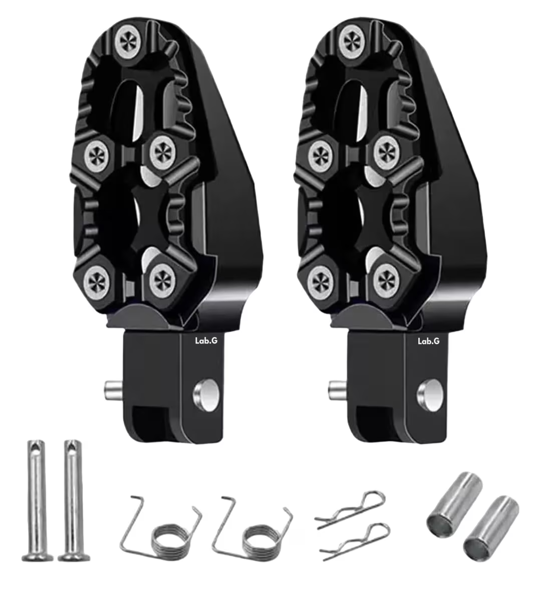 Foto 2 pulgar | Posapies Para Moto Lab.g 1 Par Refacciones, Negro