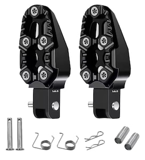 Foto 1 | Posapies Para Moto Lab.g 1 Par Refacciones, Negro