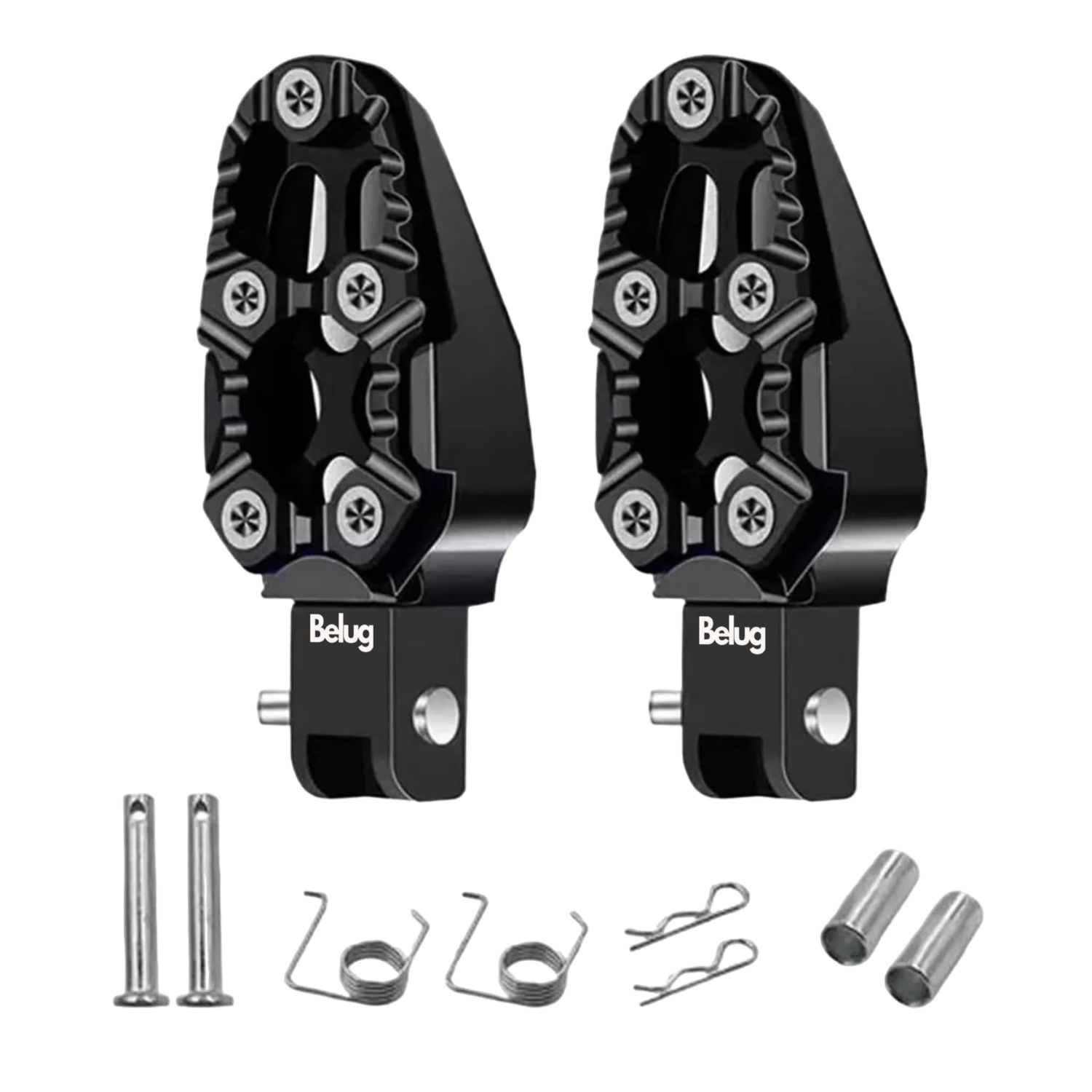Foto 2 pulgar | Posapies Para Moto 1 Par Refacciones, Belug Negro
