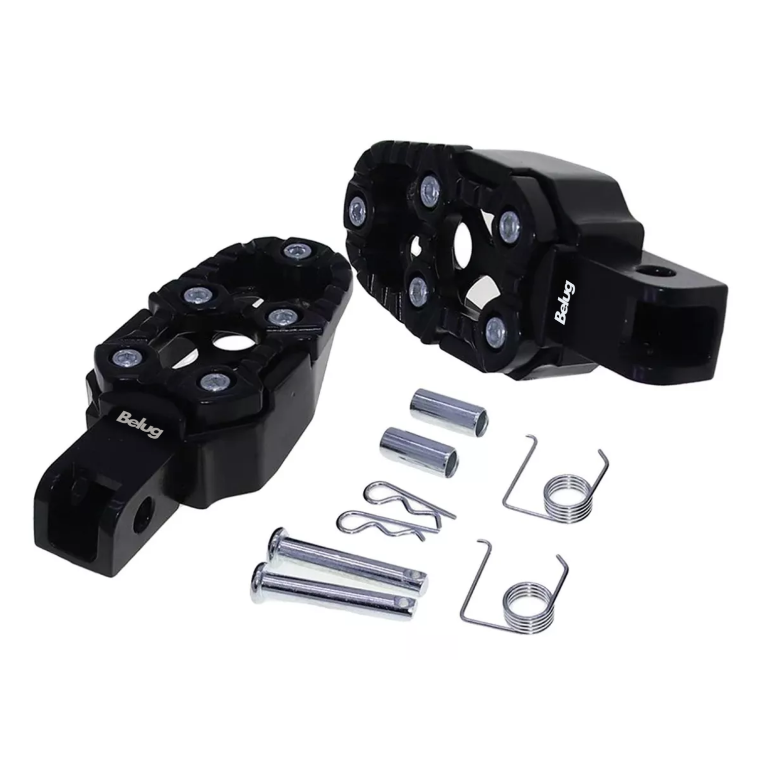 Foto 5 pulgar | Posapies Para Moto 1 Par Refacciones, Belug Negro