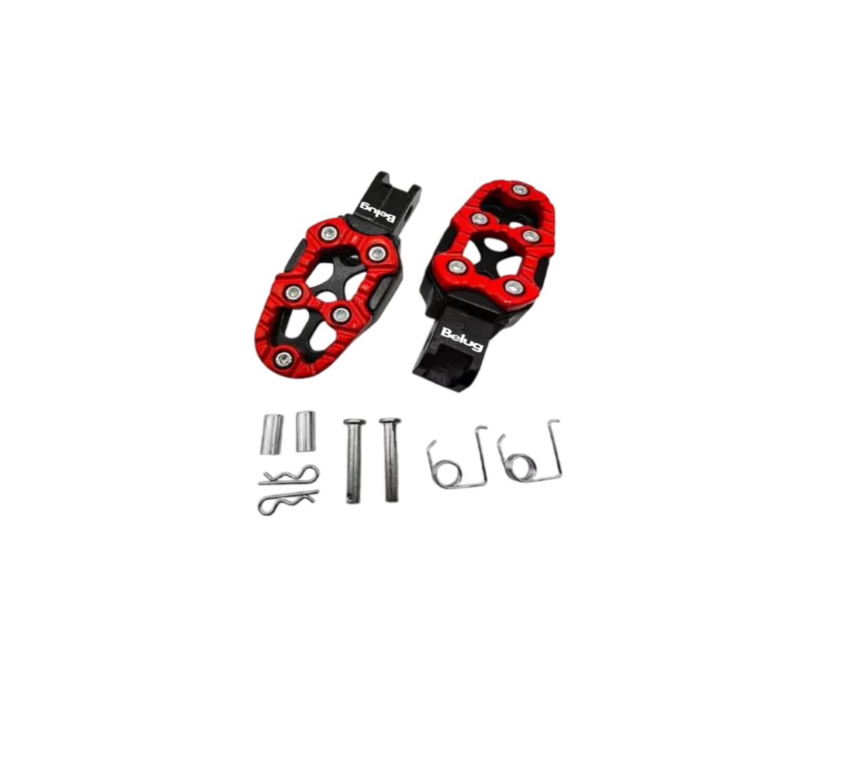 Foto 2 pulgar | Posapies Para Moto Univesales 1 Par, Belug Negro/rojo
