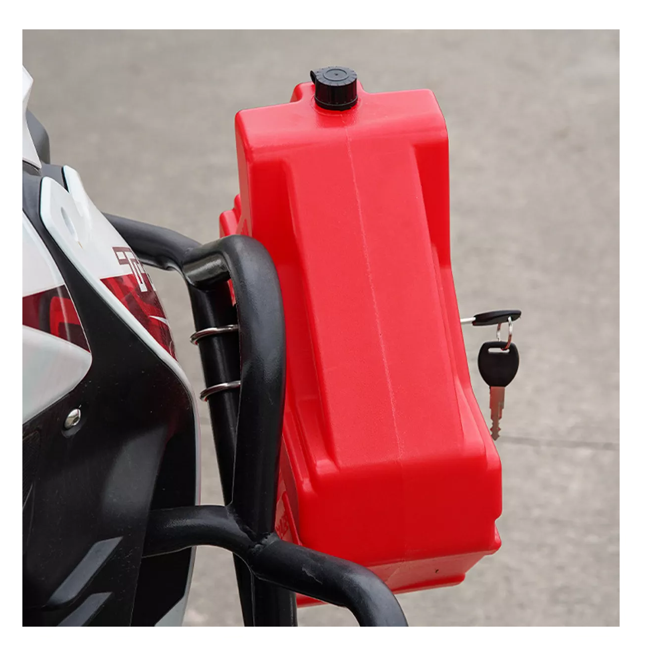 Foto 5 pulgar | Tanque De Almacenamiento De Combustible De 5 Litros Con Candado, Rojo