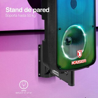 Foto 3 | Soporte de Pared para Bocina Kaiser STD-9030 color Negro de 8'' a 15''