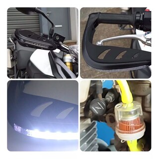 Foto 2 | Parámanos Moto Luz Led Universal + Filtro Gasolina Eo Safe Imports Esi-9039 Negro