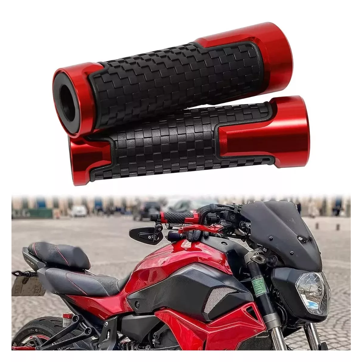 Foto 4 | Cubre Puños Para Motocicleta Universal Eo Safe Imports Esi-13807 Rojo