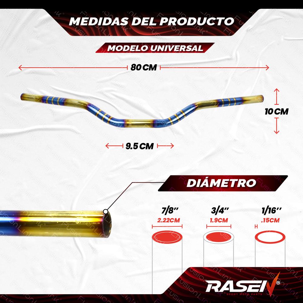 Foto 5 pulgar | Manubrio Para Moto Rasen Universal 6