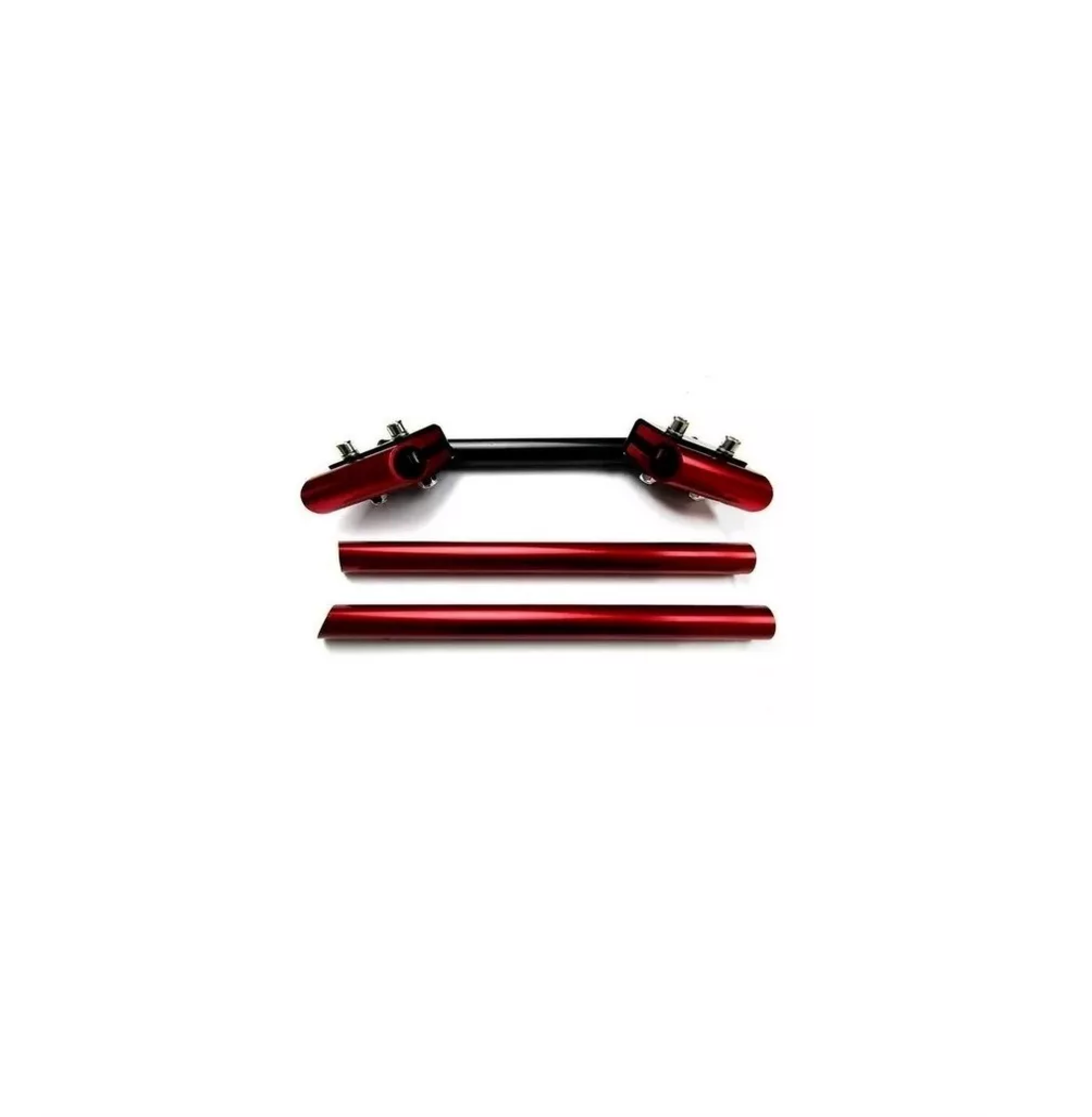 Foto 3 pulgar | Manubrio Deportivo Belug Moto Metalico Universal Posiciones 3 Pzs Rojo