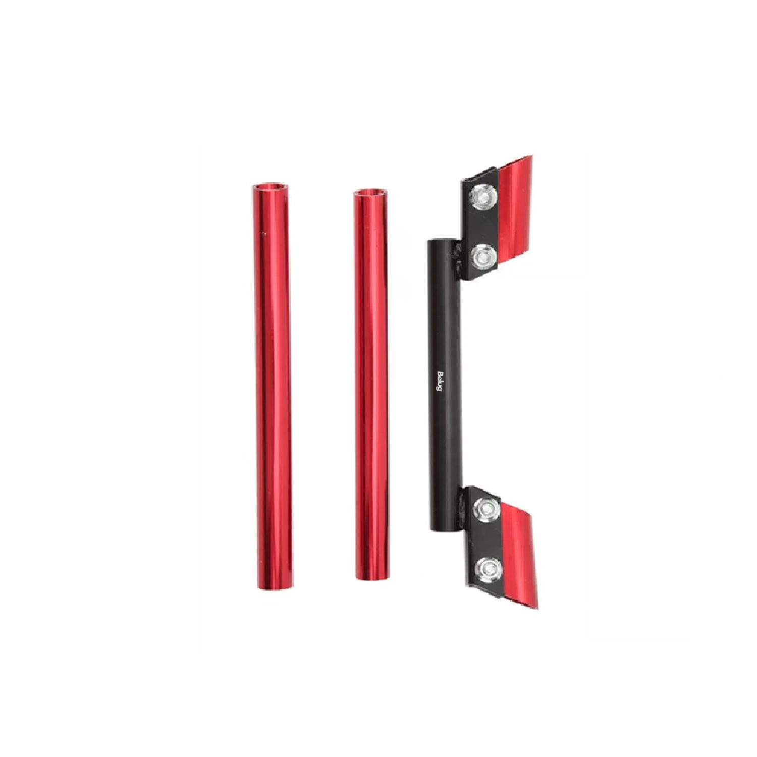 Foto 5 pulgar | Manubrio Deportivo Belug Moto Metalico Universal Posiciones 3 Pzs Rojo