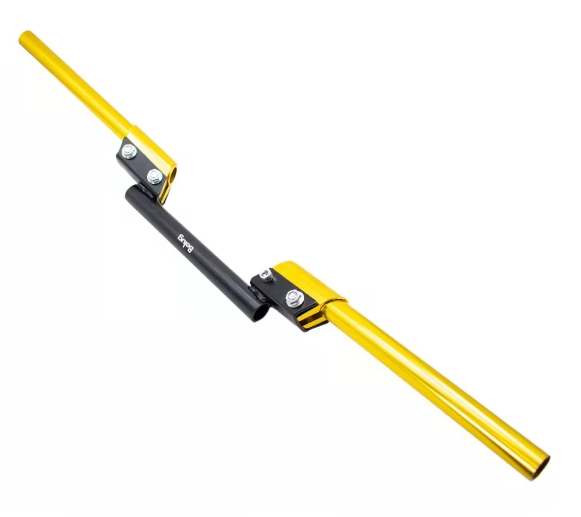 Foto 4 pulgar | Manubrio Deportivo Belug Moto Metálico Universal Posiciones 3 Pzs, Dorado