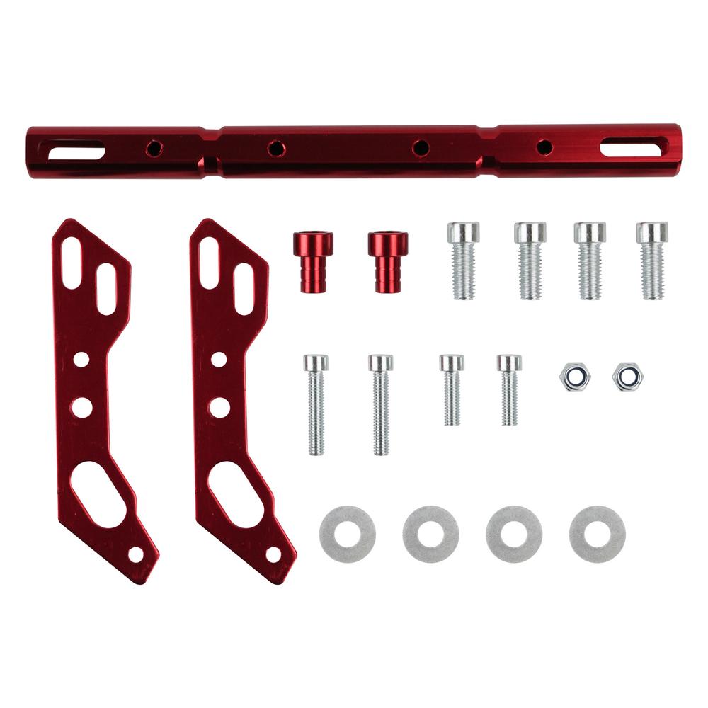 Barra Porta Accesorios Roja para Manubrio