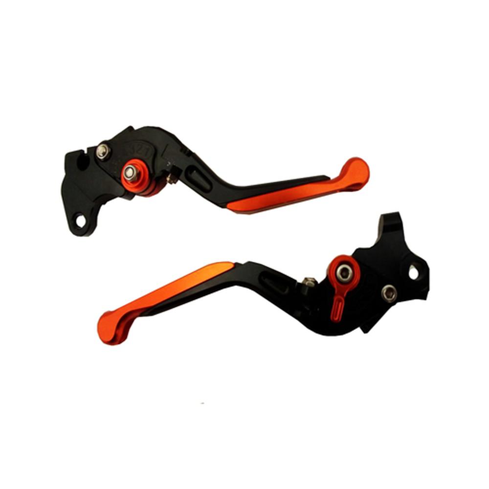 Par de Manijas para Motocicleta Roda Fz16 color Naranja