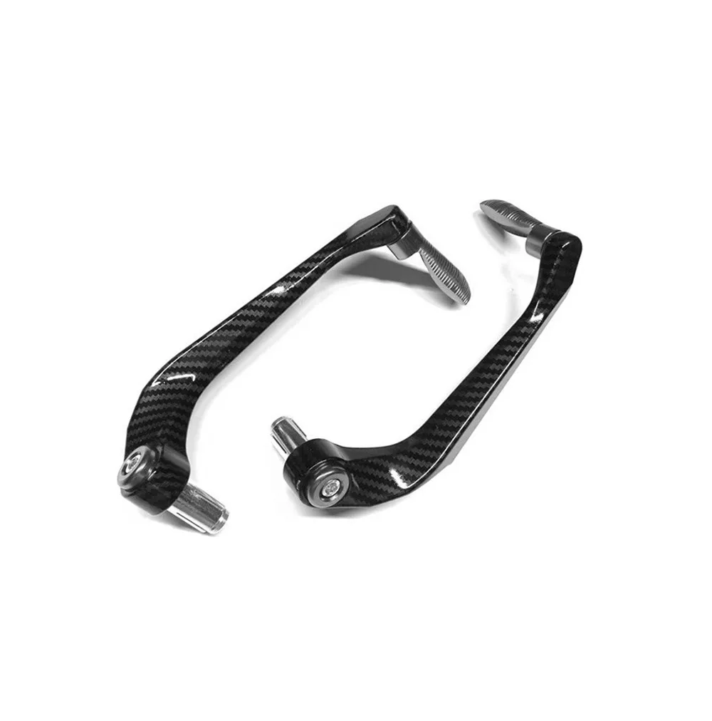 Foto 4 pulgar | Cubre Palancas Reforzado Aluminio Fibra De Carbono Moto Negro