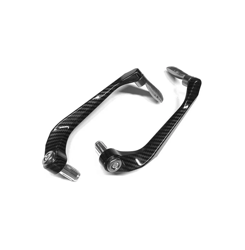 Foto 3 | Cubre Palancas Reforzado Aluminio Fibra De Carbono Moto Negro