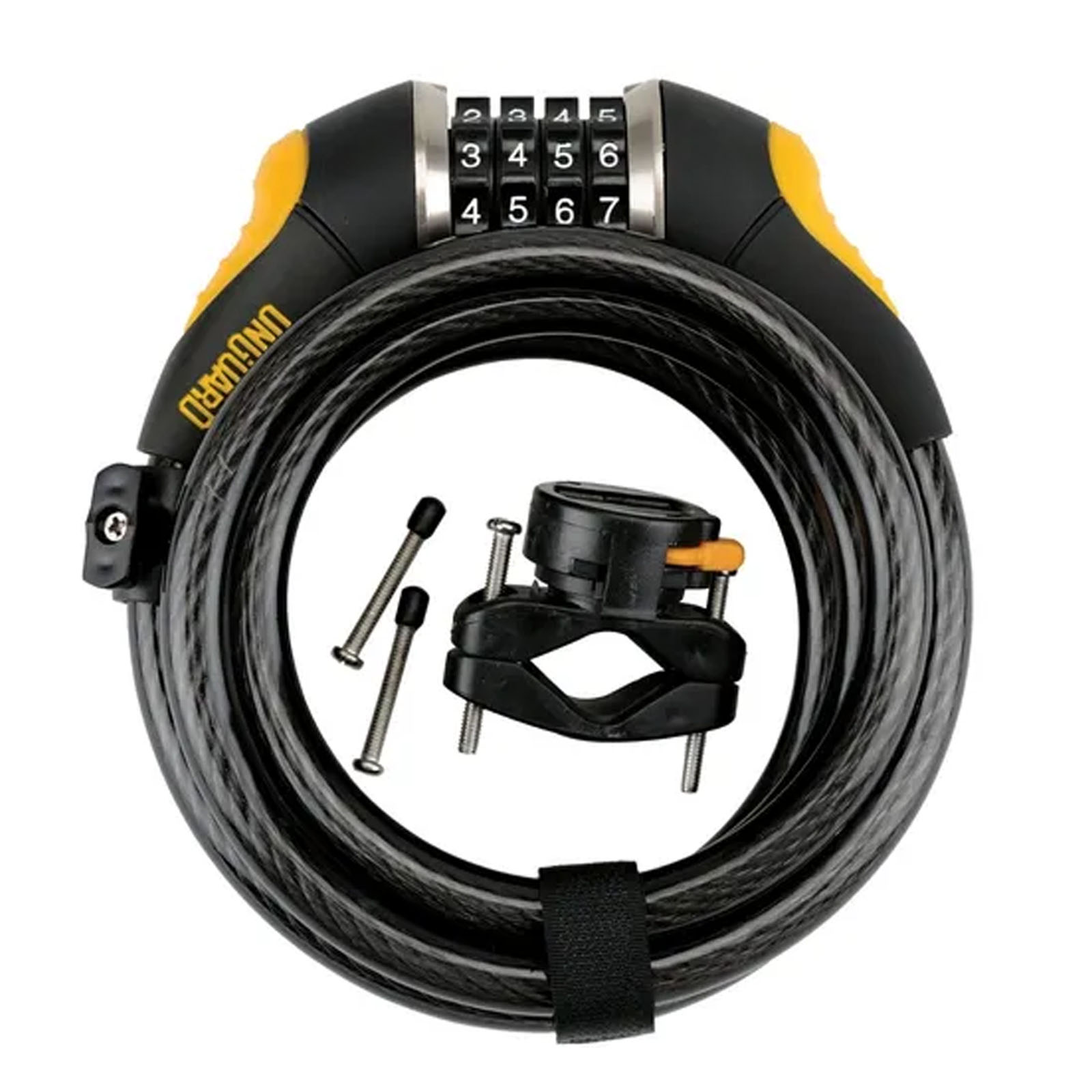 Candado de Dígitos con Cable para Moto o Bici Onguard 8031 Glo Negro