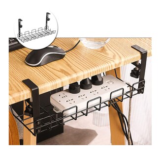 Foto 3 | Organizador de Cables Bajo Belug 2 Piezas color Negro