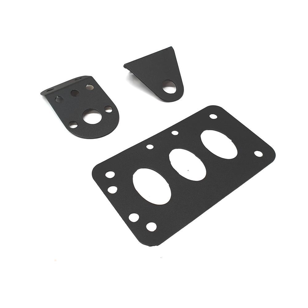 Porta Placa para Motocicleta Match Chopper color Negro