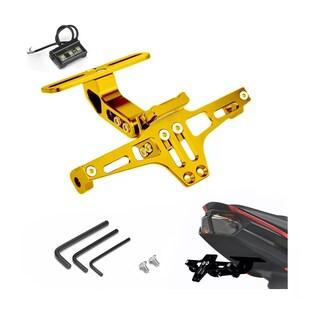 Foto 3 | Porta Placa Universal para Moto con Luz Led R6 Eo Safe Imports Esi-11517 Amarillo