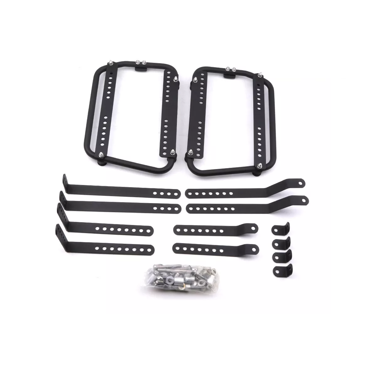 Soporte De Caja Lateral Universal Para Motocicleta, Eo Safe Imports Esi-17466 Negro