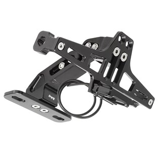 Foto 4 | Porta Placa Universal Para Moto Ajustable Con Luz Led Negra Belug